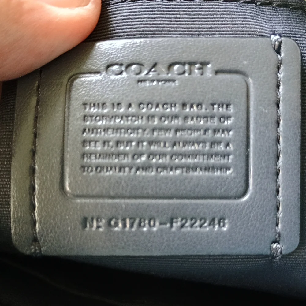Coach Plaid Leather Mini City Tote